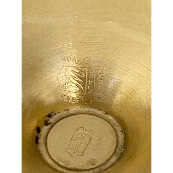 William Adams W.A. Gold Wine Cups Goblets Made In Italy Set Of 2 - Picture 10 of 12